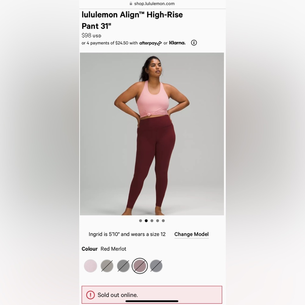 Lululemon Align High Rise Pant